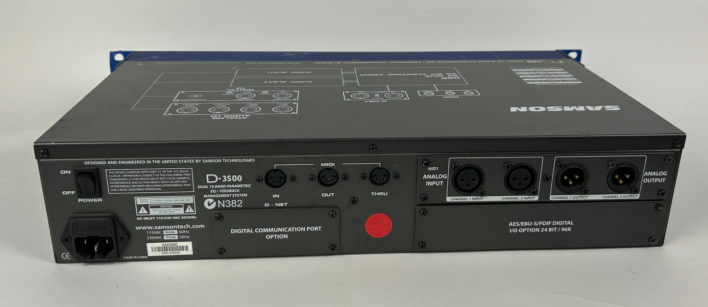 Samson D3500 EQ and Feedback Management (B-Stock)