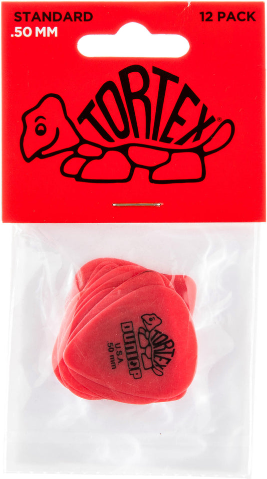 Dunlop Tortex Standard Picks 0.50mm, 12 Pack