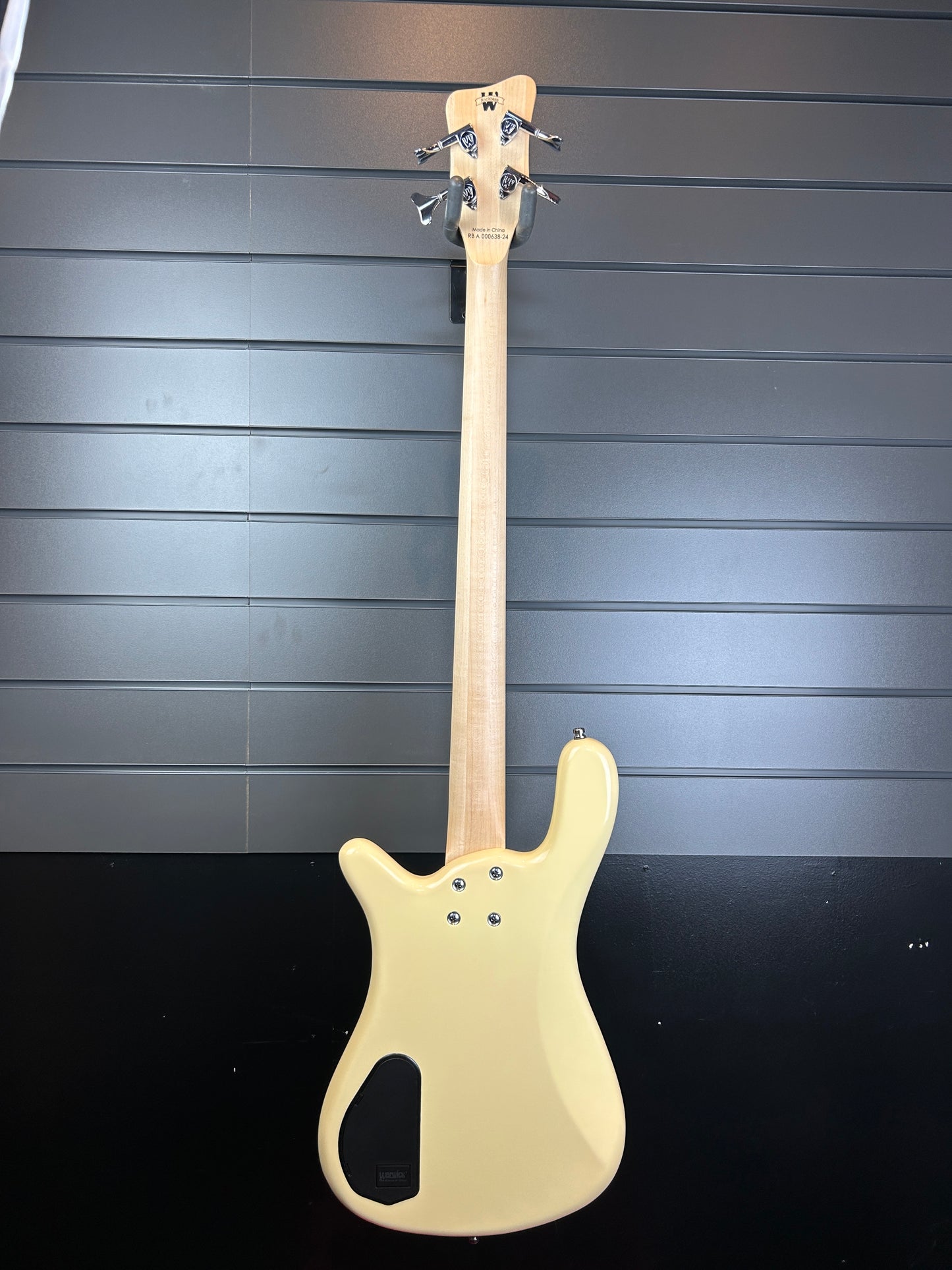 Warwick RB Adam Clayton Signature Bass with EMG Pickups, in Solid Creme White with Pearloid Pickguard (Pre-Owned)