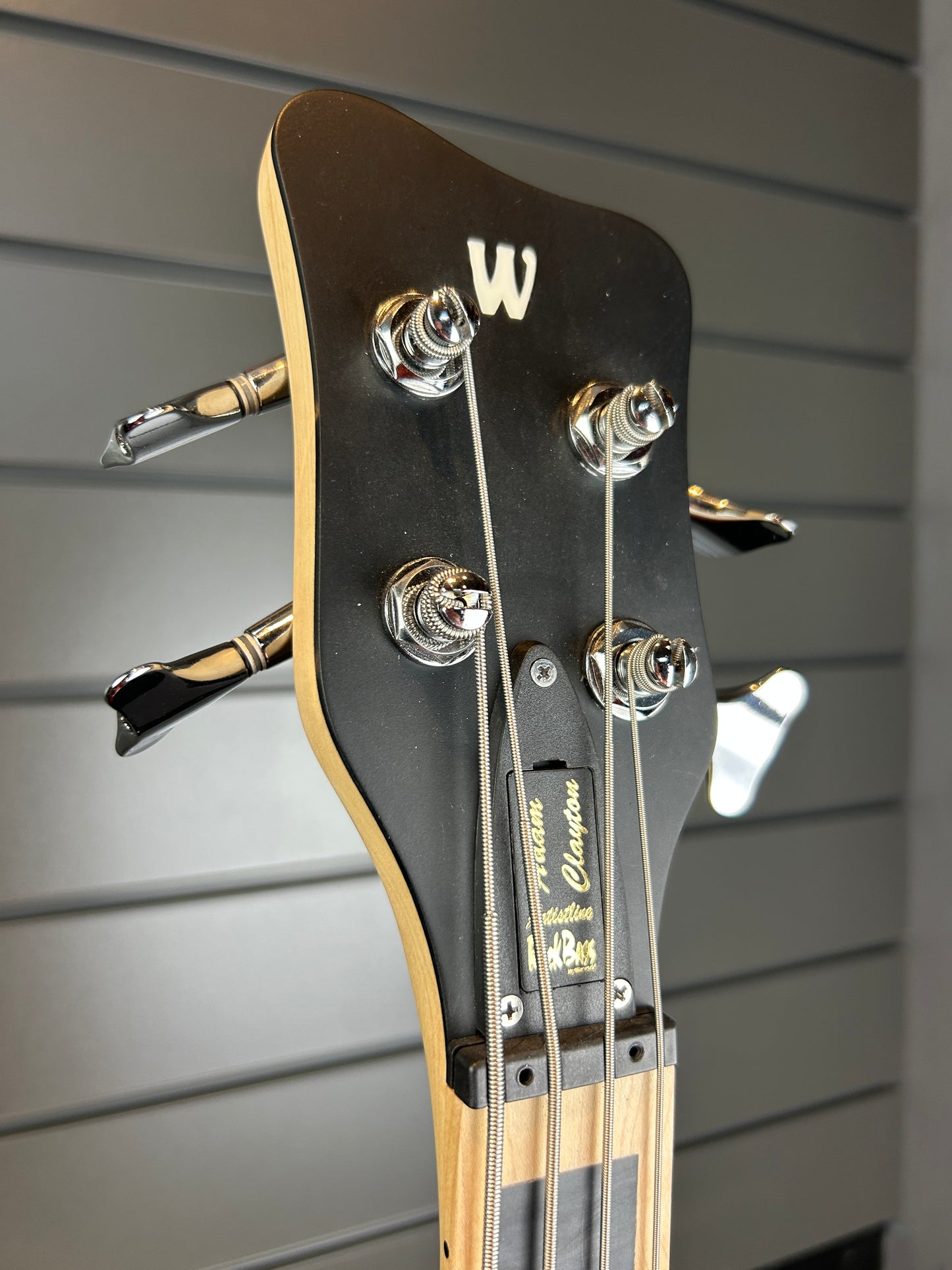 Warwick RB Adam Clayton Signature Bass with EMG Pickups, in Solid Creme White with Pearloid Pickguard (Pre-Owned)