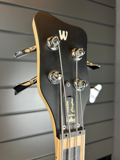 Warwick RB Adam Clayton Signature Bass with EMG Pickups, in Solid Creme White with Pearloid Pickguard (Pre-Owned)