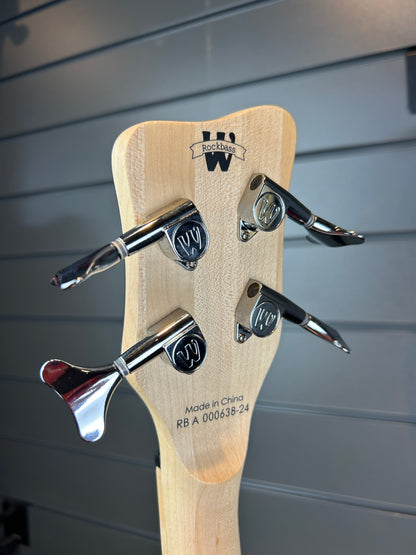 Warwick RB Adam Clayton Signature Bass with EMG Pickups, in Solid Creme White with Pearloid Pickguard (Pre-Owned)