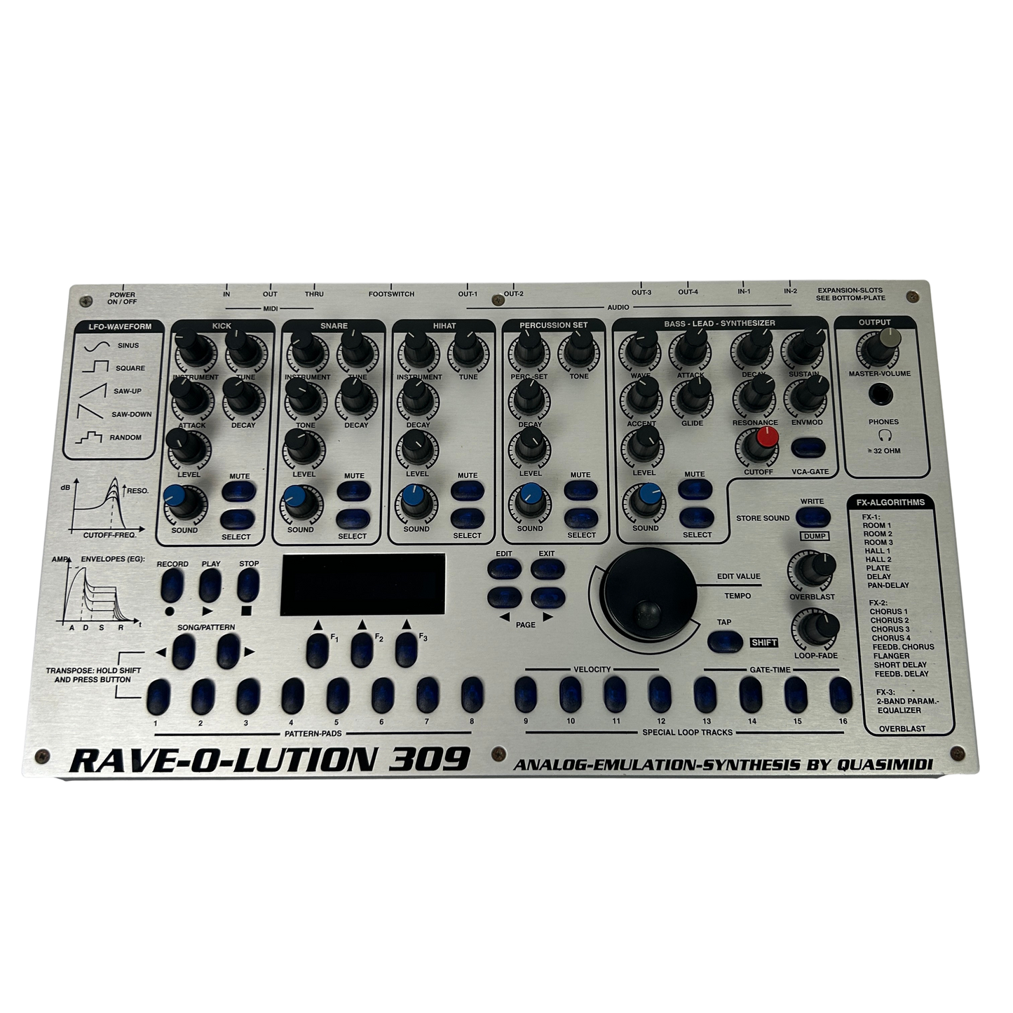 Quasimidi Rave-O-Lution 309 Hardware Groovebox (Pre-Owned)