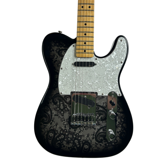 Fender MIM Black Paisley Telecaster MN with EMG Pickups