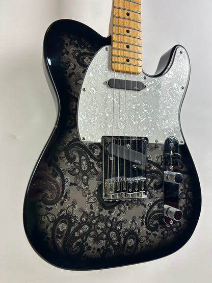 Fender MIM Black Paisley Telecaster MN with EMG Pickups