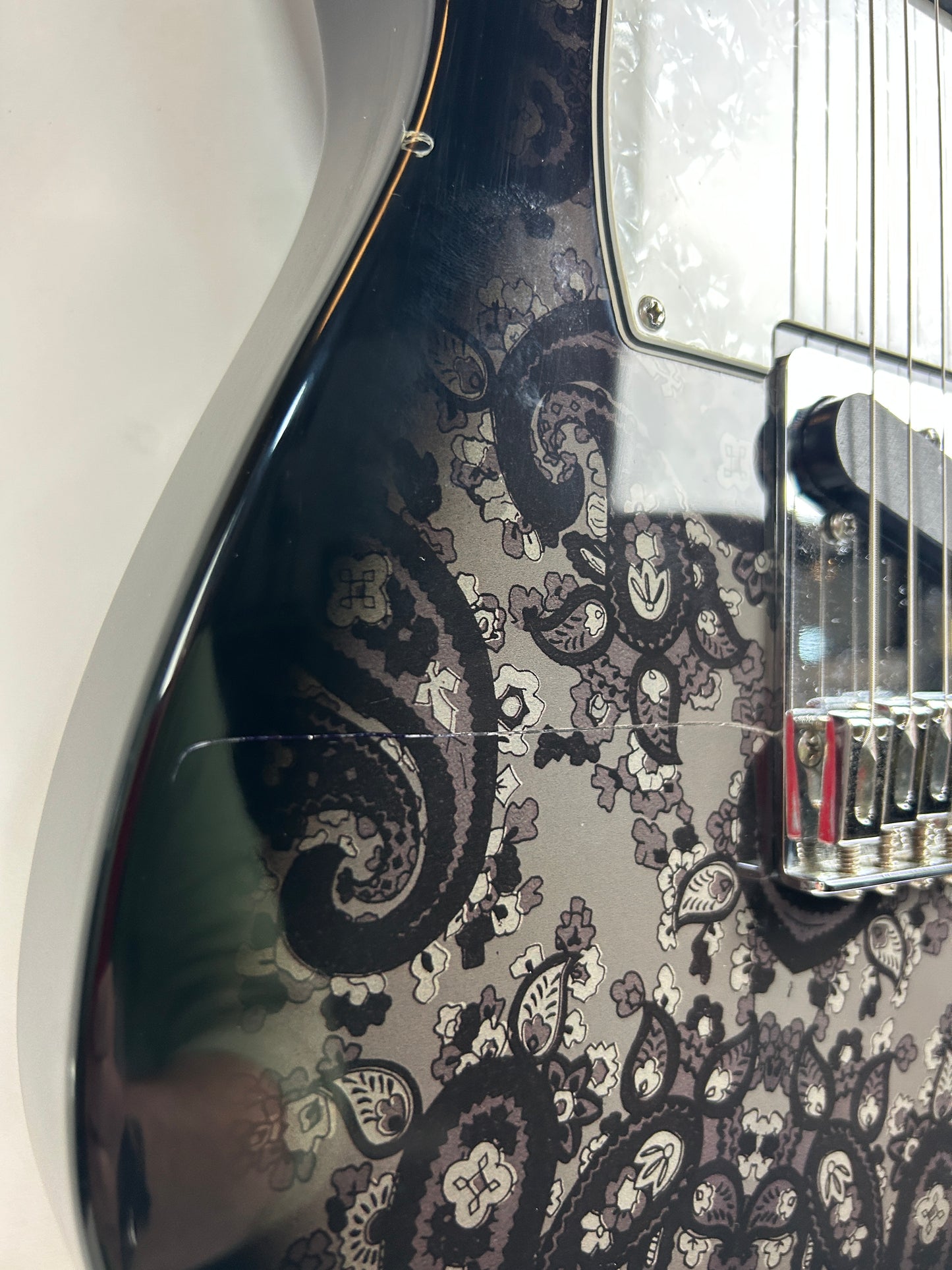 Fender MIM Black Paisley Telecaster MN with EMG Pickups