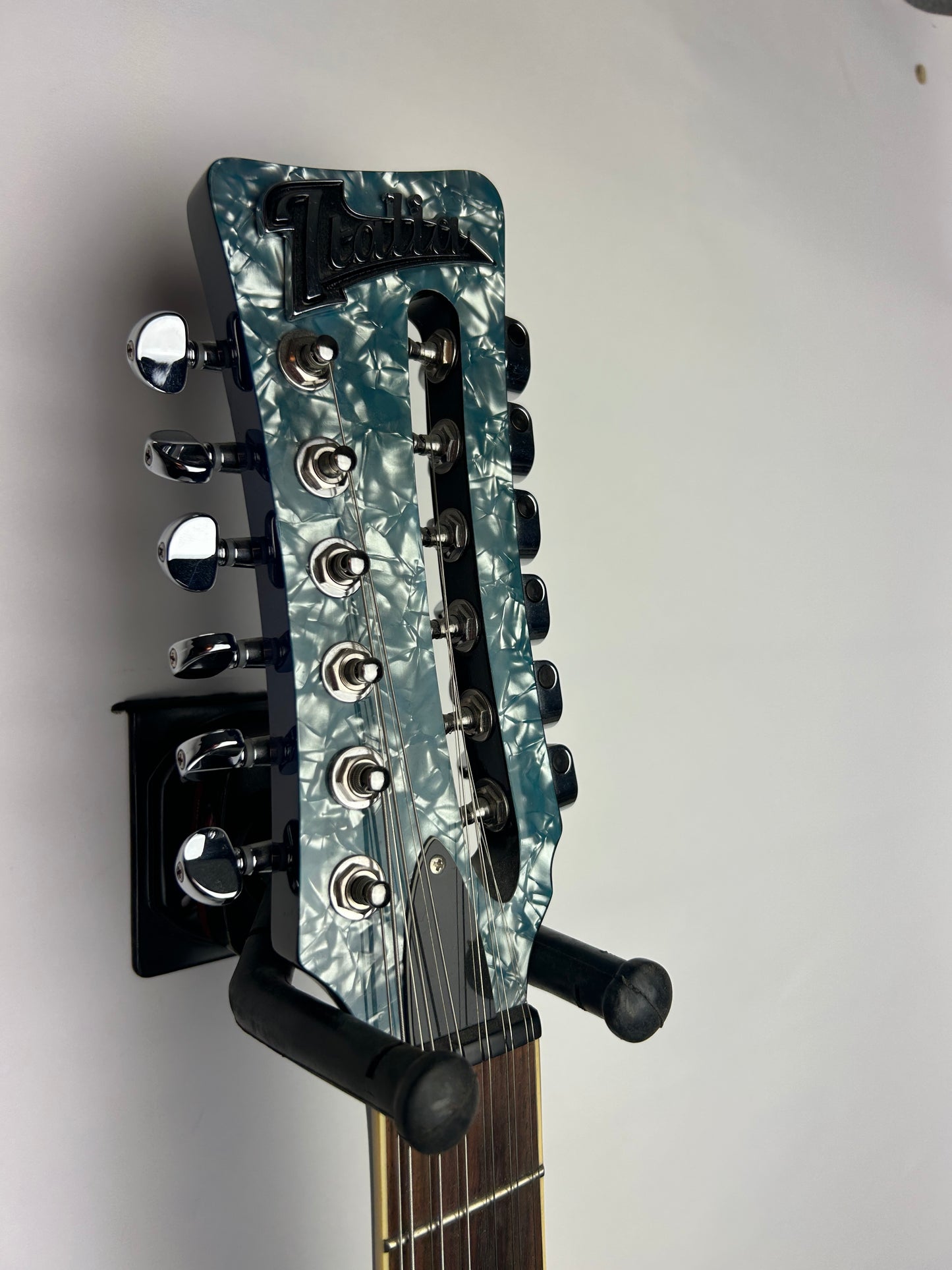 Italia Rimini 12 12-String Semi Acoustic Guitar, Blue Pearl