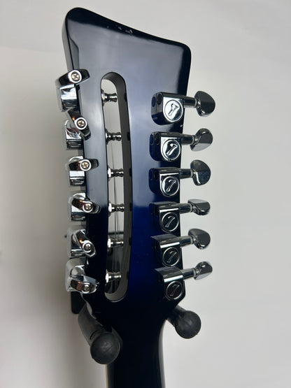 Italia Rimini 12 12-String Semi Acoustic Guitar, Blue Pearl