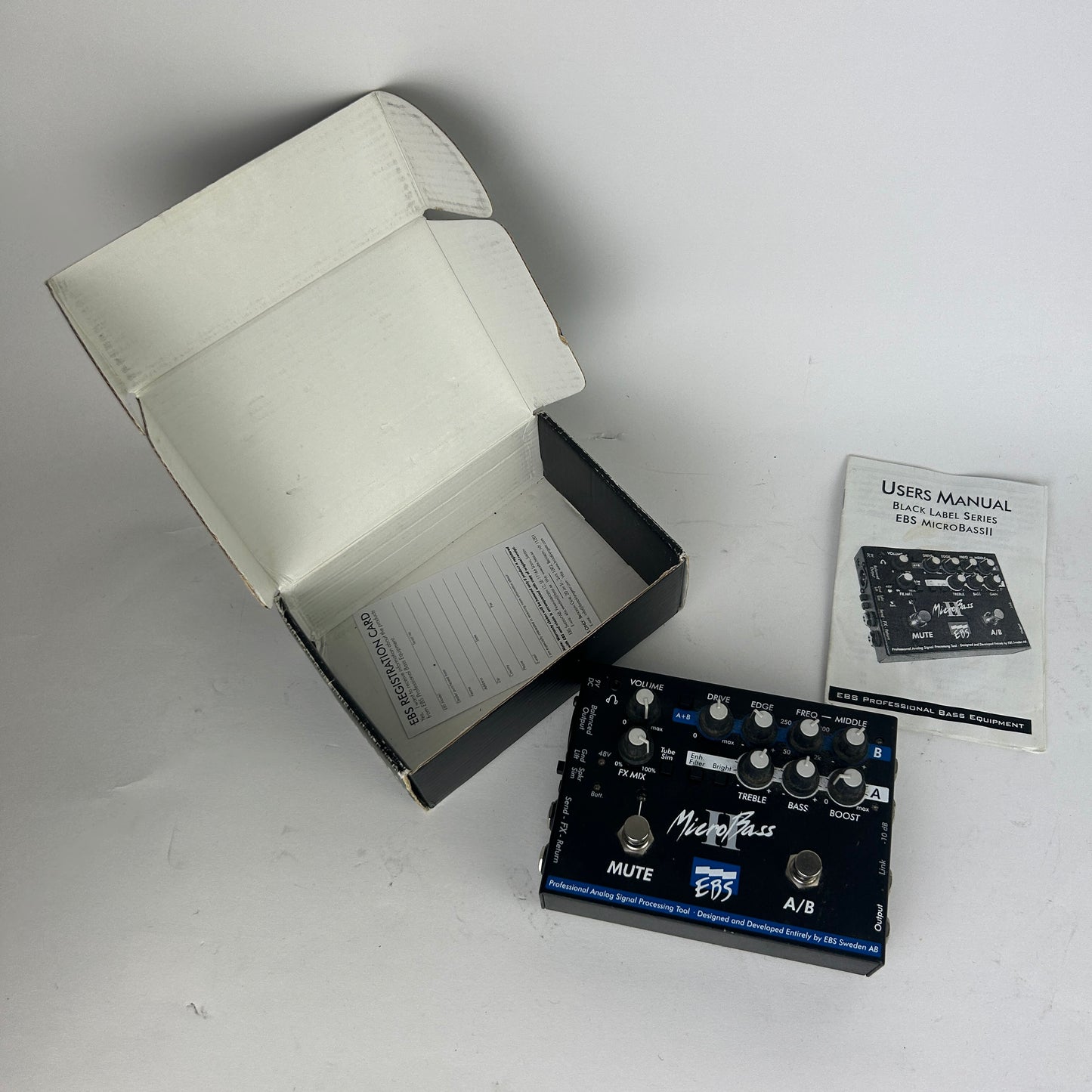EBS Microbass II Bass Preamp Pedal (Pre-Owned)