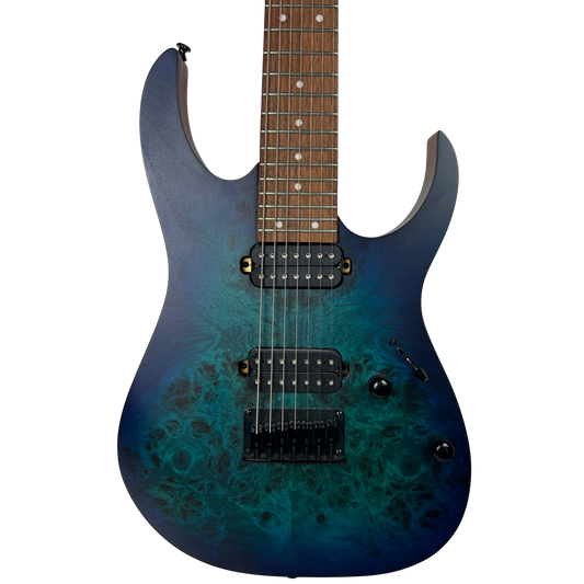 Ibanez RG7421PB 7-String, Sapphire Blue Flat (Pre-Owned)