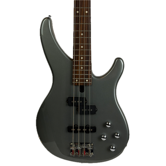Yamaha TRBX204 4-String Electric Bass Guitar, Grey Metallic (Pre-Owned)