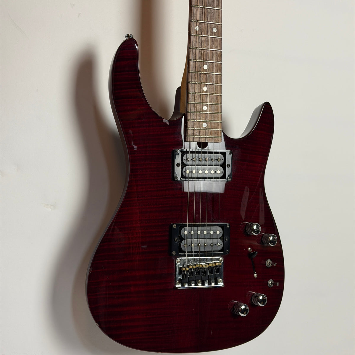 Brian Moore iM iGuitar Trans Red Flame Top Electric Guitar (Pre-Owned)