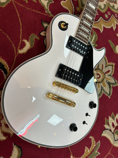 Burny RLC-55S LP with Fernandes Sustainer, Alpine White (Pre-Owned)
