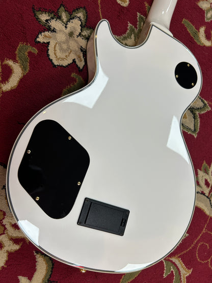 Burny RLC-55S LP with Fernandes Sustainer, Alpine White (Pre-Owned)