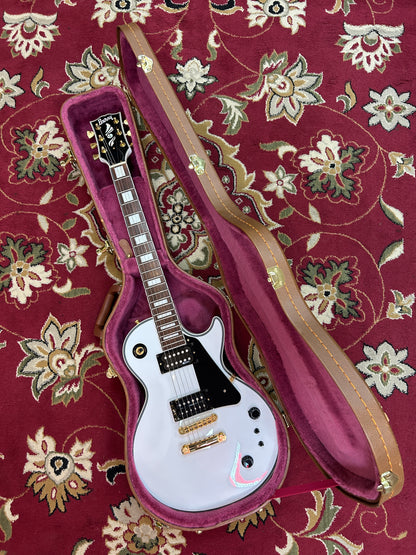 Burny RLC-55S LP with Fernandes Sustainer, Alpine White (Pre-Owned)