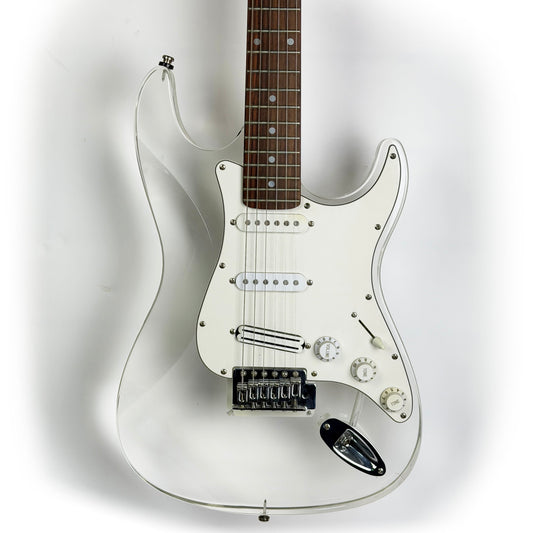 Infinity Plexi Transparent Strat-Style Electric Guitar (Pre-Owned)