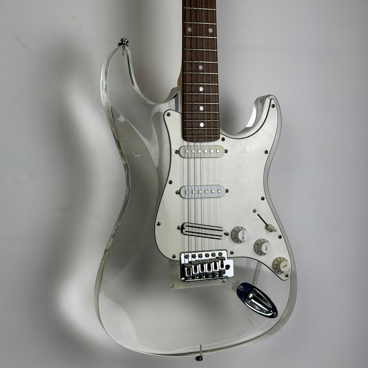 Infinity Plexi Transparent Strat-Style Electric Guitar (Pre-Owned)