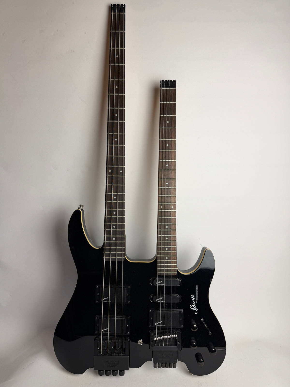 Spirit by Steinberger Double Neck, Guitar and Bass, Black (Pre-Owned)