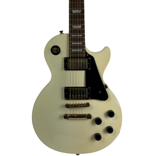 Epiphone Limited Edition Les Paul Studio Custom Shop, Alpine White, Gold Hardware (Pre-Owned)