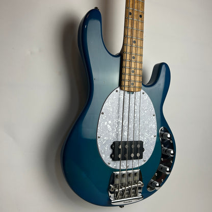 Ernie Ball Music Man StingRay 4-String Bass (1987), Birdseye Maple Fretboard, Blue (Pre-Owned)