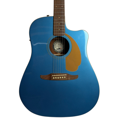 Fender Redondo Player Acoustic-Electric Guitar, Belmont Blue, Walnut Fingerboard (Pre-Owned)