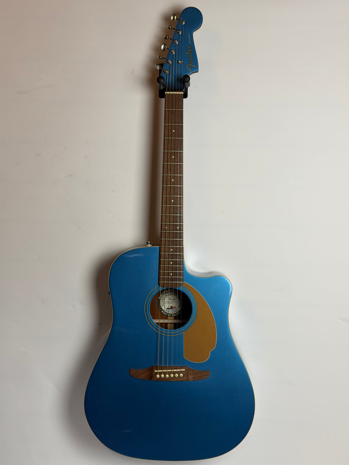 Fender Redondo Player Acoustic-Electric Guitar, Belmont Blue, Walnut Fingerboard (Pre-Owned)