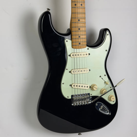 Fender Standard Stratocaster (2008), Black / Tinted Maple Neck with Seymour Duncan Antiquity Texas Hot & Fender Custom Shop Pickups (Pre-Owned)