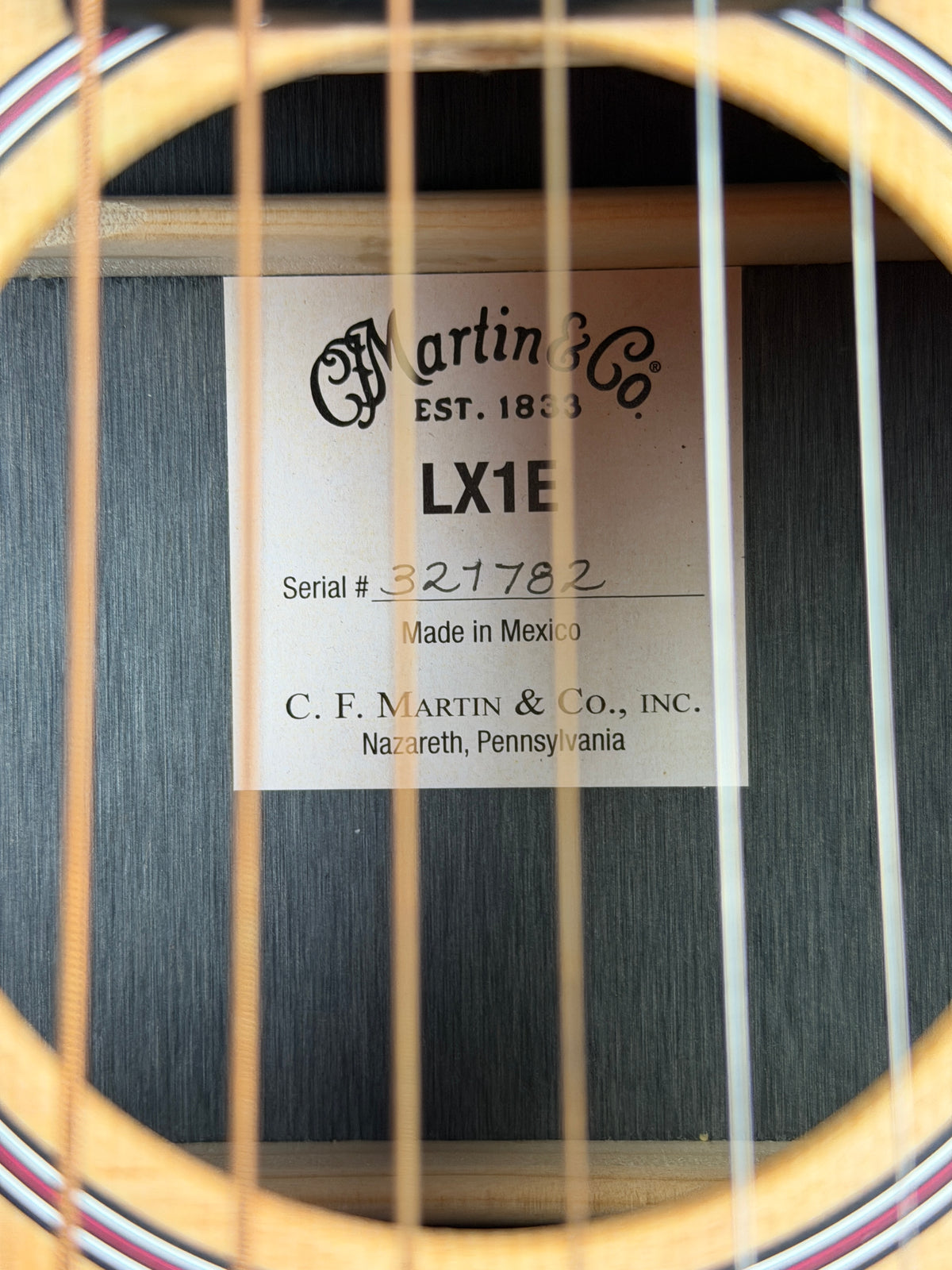 Martin LX1E Little Martin Electro-Acoustic Guitar (Pre-Owned)
