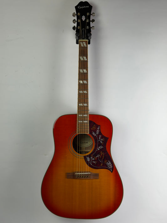 Epiphone Hummingbird PRO/FC Electro-Acoustic Guitar, Faded Cherry Sunburst (Pre-Owned)