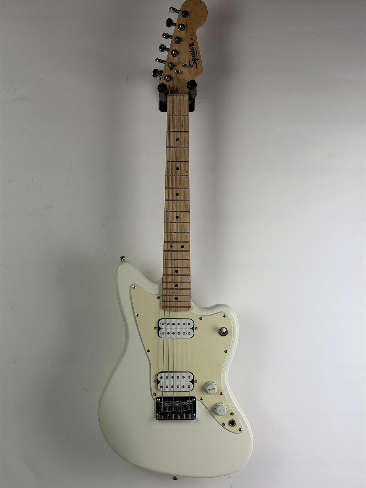 Squier Mini Jazzmaster HH Olympic White Short Scale Electric Guitar (Pre-Owned)