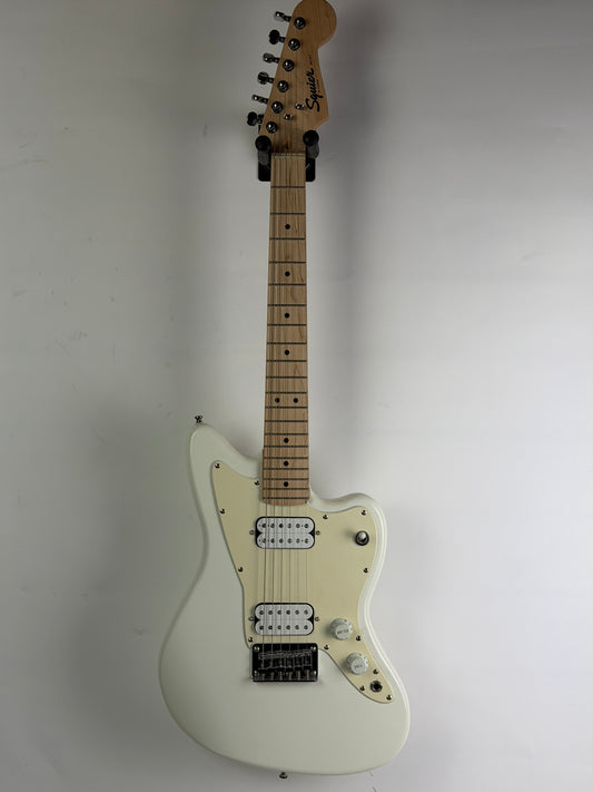 Squier Mini Jazzmaster HH Olympic White Short Scale Electric Guitar (Pre-Owned)