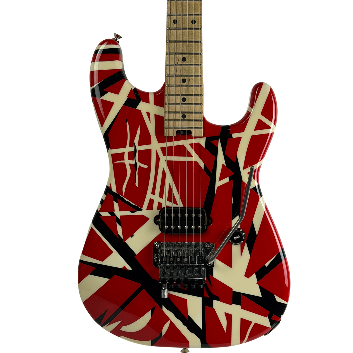 EVH Striped Series Red, Black & White Electric Guitar, Made in Mexico (Pre-Owned)