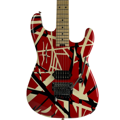 EVH Striped Series Red, Black & White Electric Guitar, Made in Mexico (Pre-Owned)