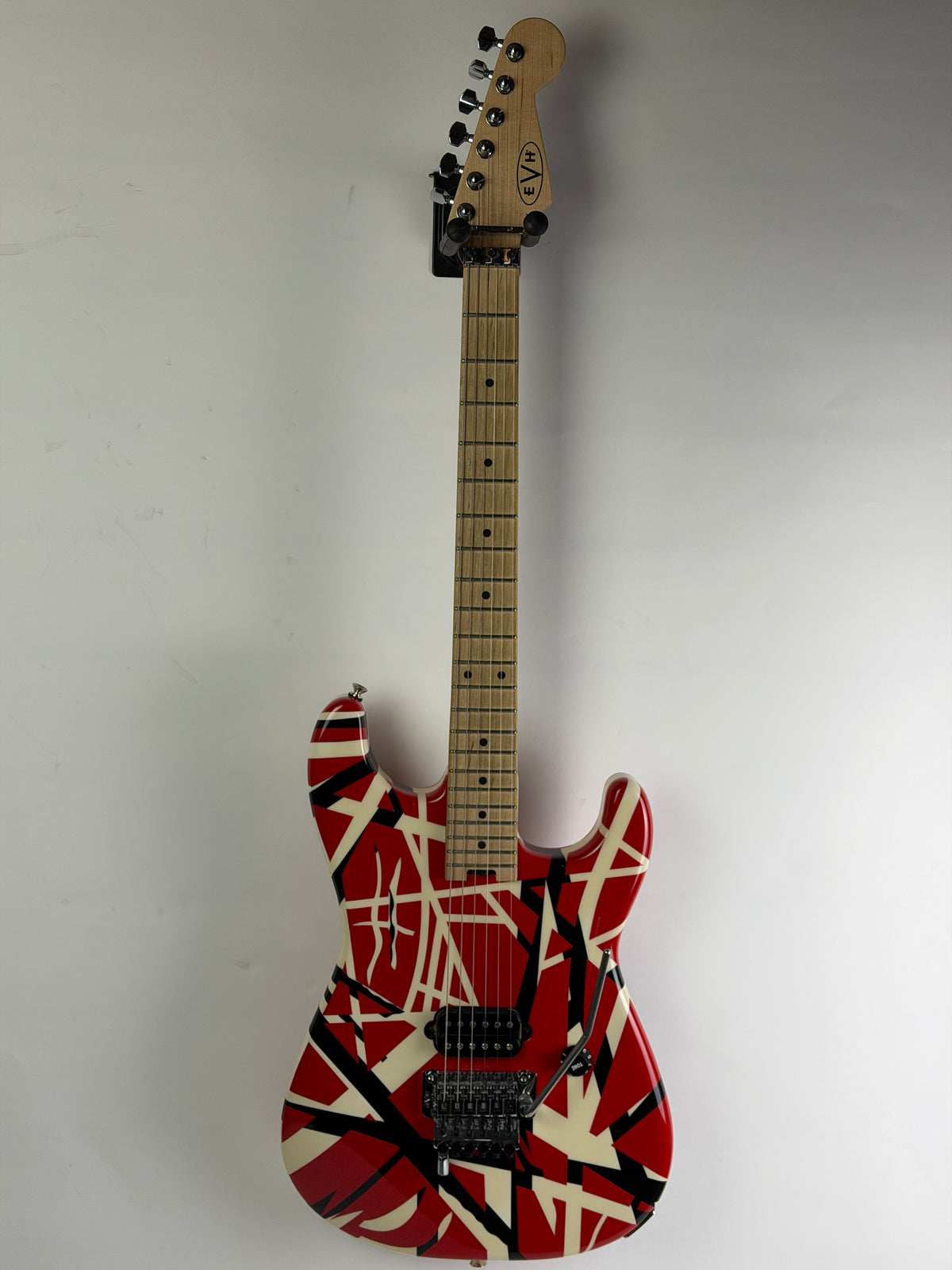 EVH Striped Series Red, Black & White Electric Guitar, Made in Mexico (Pre-Owned)