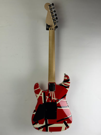 EVH Striped Series Red, Black & White Electric Guitar, Made in Mexico (Pre-Owned)