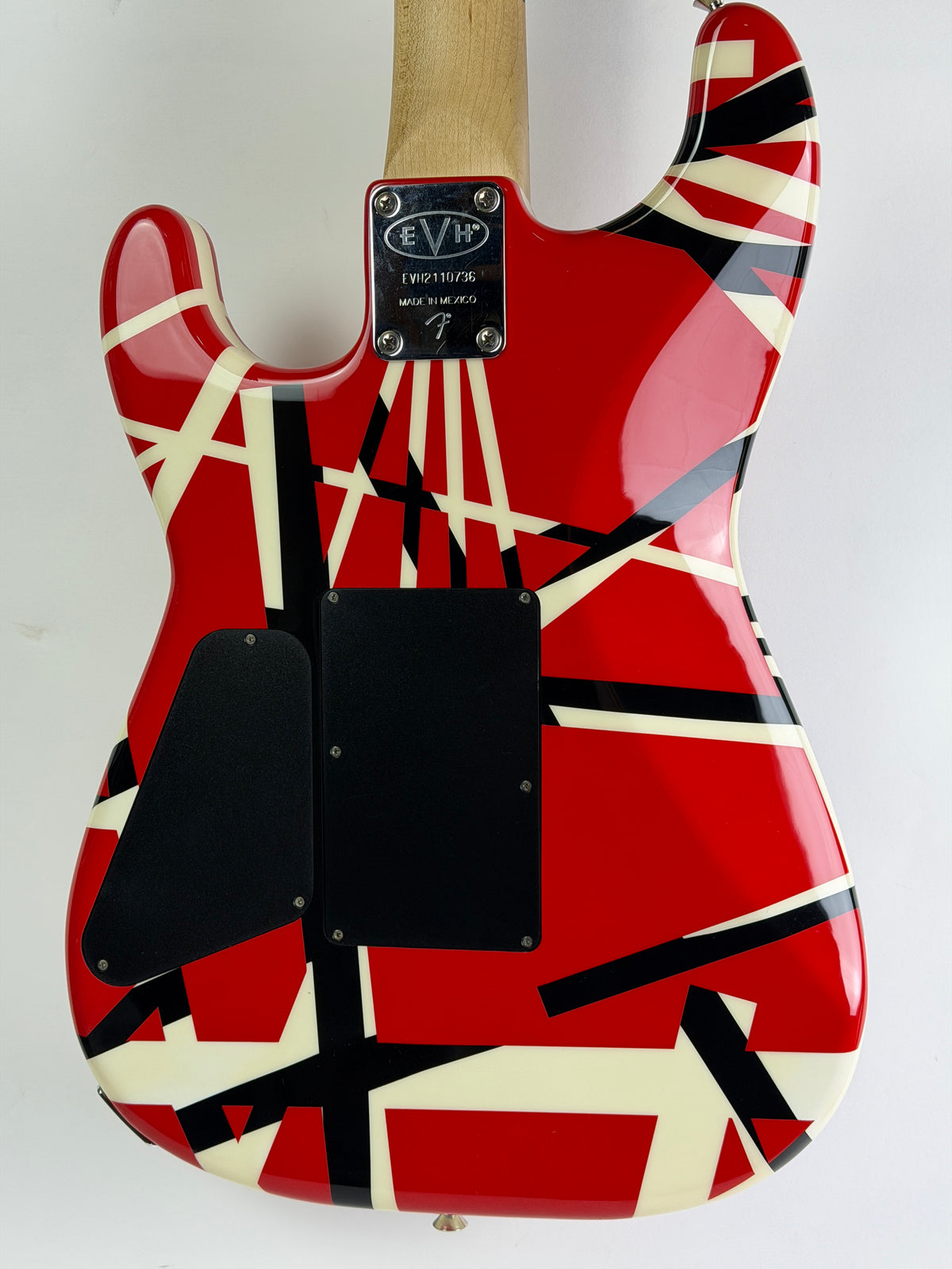 EVH Striped Series Red, Black & White Electric Guitar, Made in Mexico (Pre-Owned)