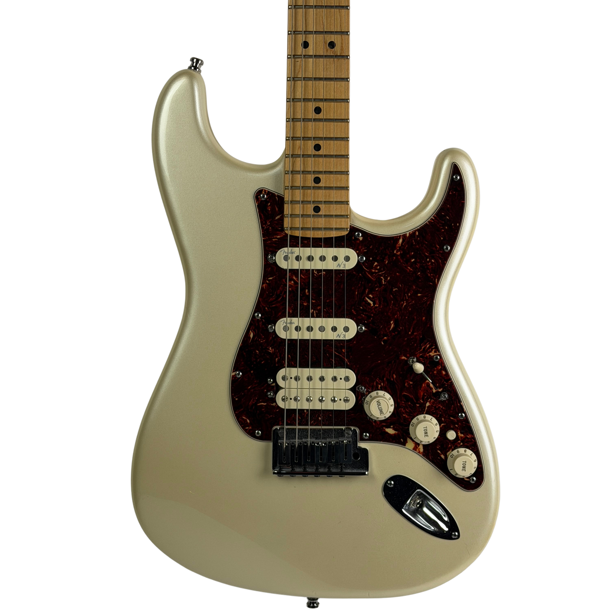 Fender American Deluxe Stratocaster HSS (2010), Olympic Pearl, Maple Fingerboard