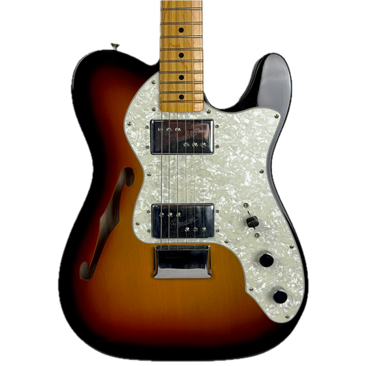 Fender American Vintage II 1972 Telecaster Thinline, Maple Fingerboard, 3-Color Sunburst (Pre-Owned)