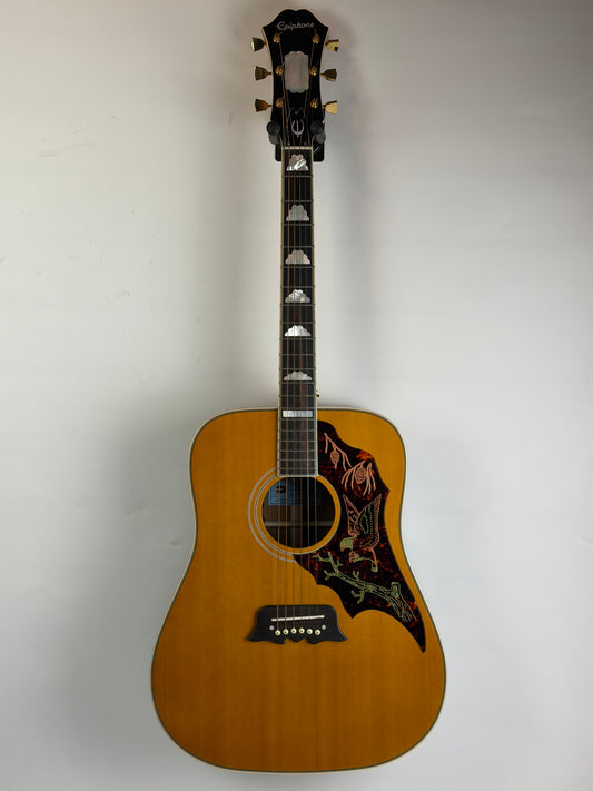 Epiphone Masterbilt Excellente Electro-Acoustic Guitar, Antique Natural Aged (Pre-Owned)